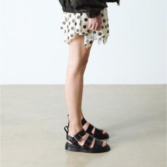 Dr. Martens Gryphon Black Brando Leather Gladiator Sandals UK 7 Unisex NWT - Picture 13 of 14